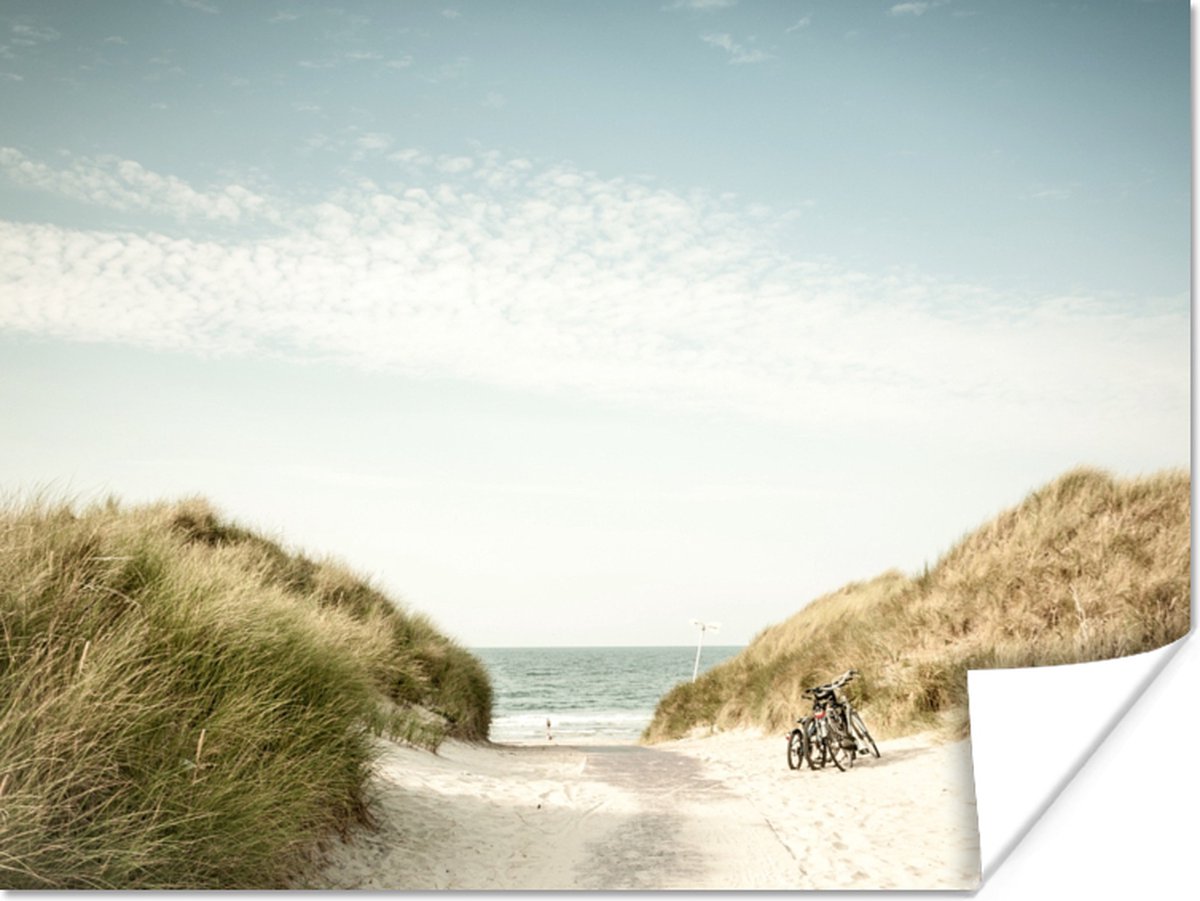 Poster Strand - Duin - Lucht - 80x60 cm
