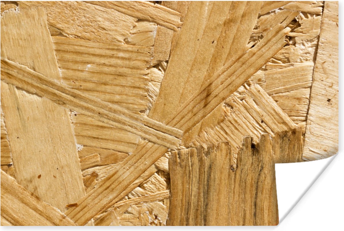 Poster Hout - OSB - Patroon - 30x20 cm