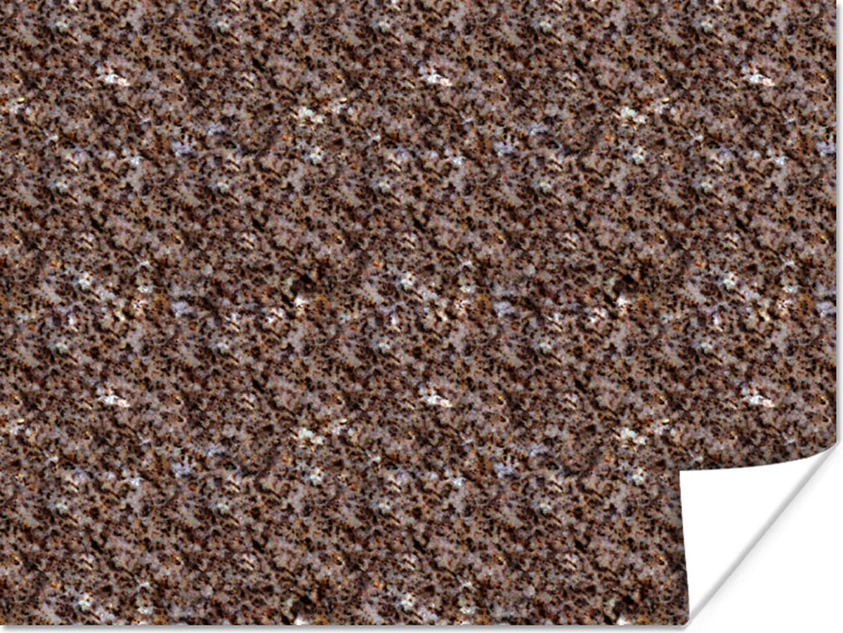Poster Patroon - Graniet - Steen - 80x60 cm