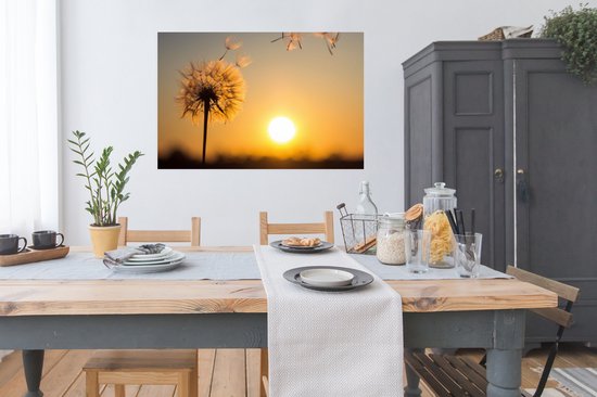 Affiche Pissenlit - Soleil - Coucher de soleil - 120x80 cm
