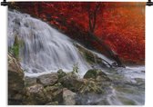 Tapisserie - Tapisserie - Cascade - Rochers - Water - Automne - 120x90 cm - Tapisserie