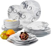 Luxe Servies - serviesset 6 personen - dinnerset - borden, schalen, mokken set - duurzaam - premium kwaliteit