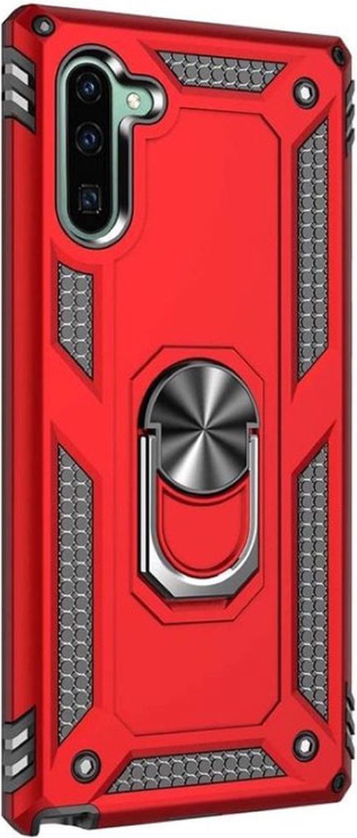 Hoesje Geschikt Voor Samsung Galaxy A13 5G Hoesje Armor Anti-shock Backcover Rood - Galaxy A13 5G - A13 5G Backcover kickstand Ring houder cover TPU backcover oTronica