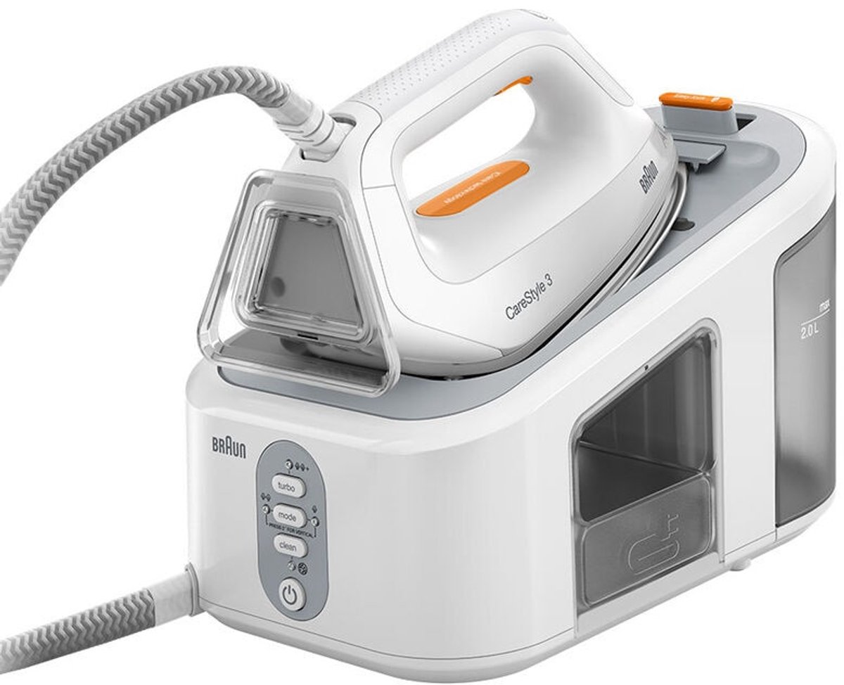 Braun CareStyle 3 IS3132WH - Stoomgenerator - Comfort Handgreep - Wit
