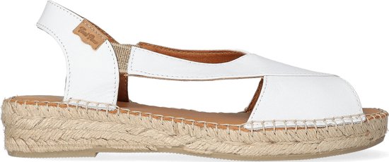 Toni Pons Elda-P Dames Espadrilles Blanc | Wit | Leer | Maat 37 | ELDAPblanc