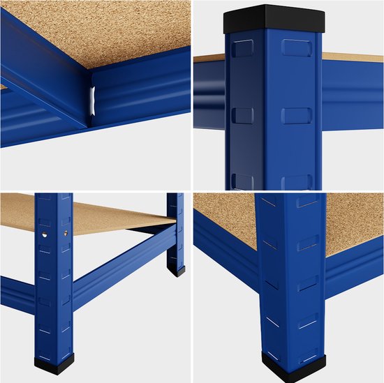 Rack de stockage en métal jusqu'à 875 kg bleu