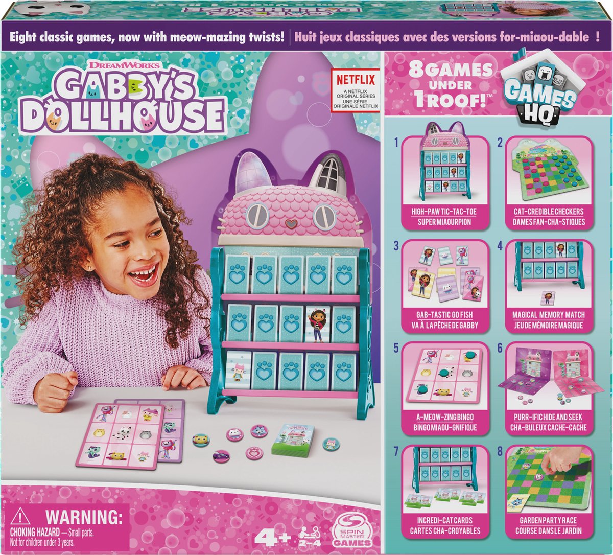 Gabby's Poppenhuis - Spellencentrum - Met 8 klassieke spellen