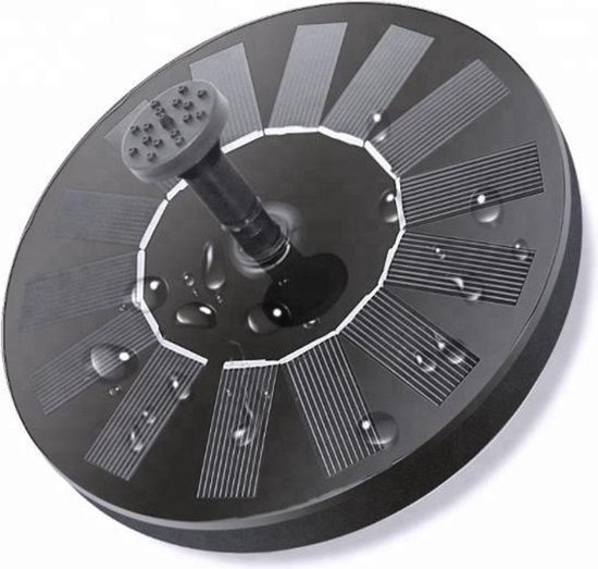 Fontaine Solar - Fontaine à Énergie solaire - Zwart - Bassin de baignade / Piscine / Bain d'oiseaux / Jardin - Fontaine Solar écologique