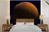 Behang - Fotobehang Mars donkere achtergrond - Breedte 280 cm x hoogte 280 cm