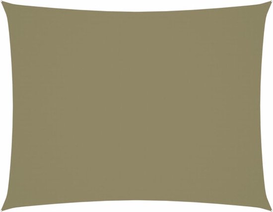 VDXL Zonnescherm rechthoekig 3,5x4,5 m oxford stof beige