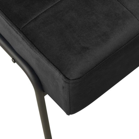 vidaXL Fauteuil relax 65x79x87 cm Velours Noir - Fauteuil relax - Fauteuils relax - Fauteuil - Fauteuils