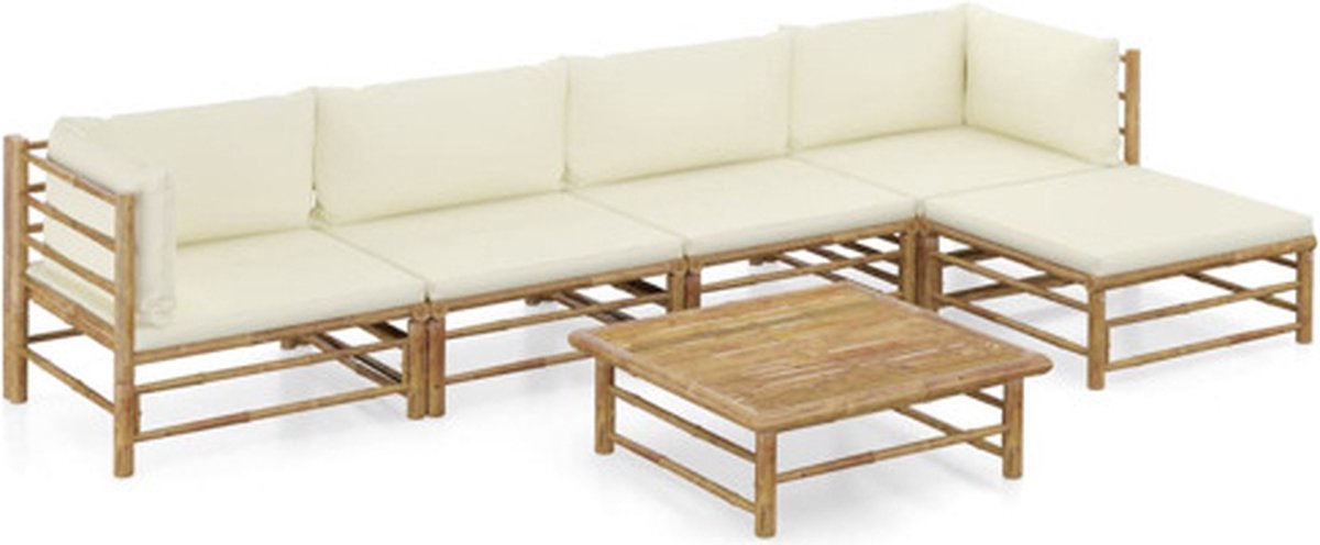 Vidaxl Tuinset Wit Loungeset