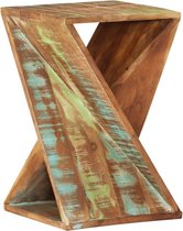 vidaXL - Bijzettafel - 35x35x55 - cm - massief - gerecycled - hout