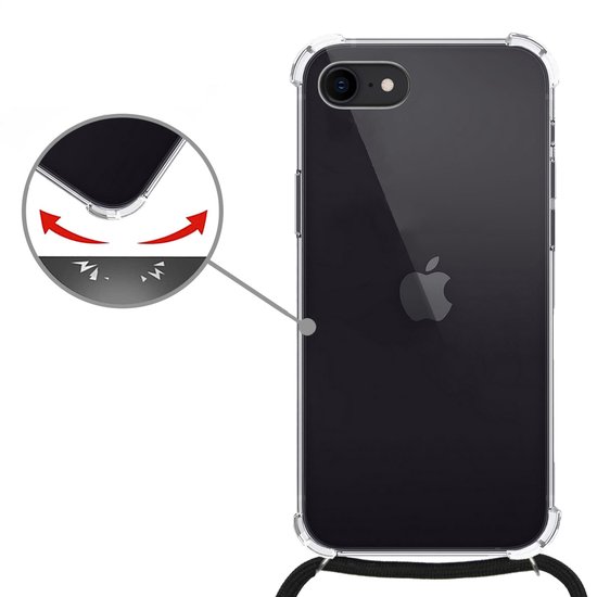 Coque iPhone 7 Cordon Antichoc Transparente - Coque iPhone 7 Avec Cordon  Transparent... | bol