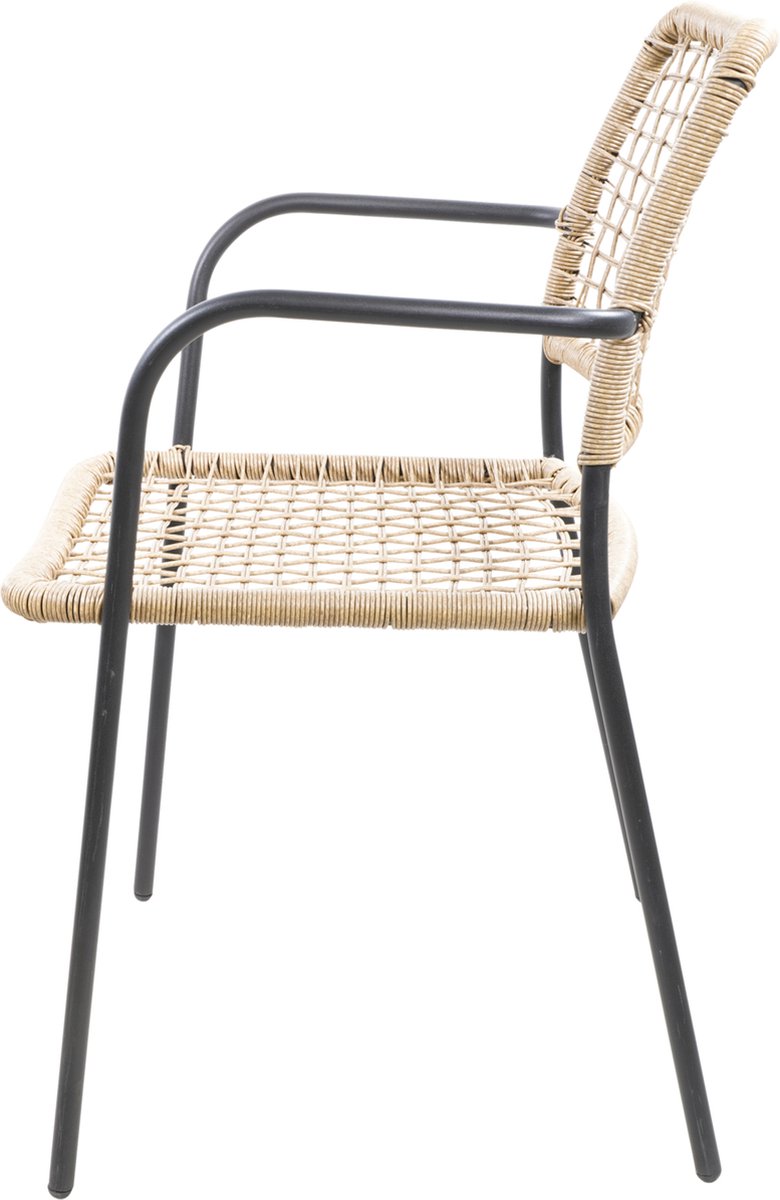 Lesli Living Chaise empilable Kara - 58.8 x 56.5 x 81.5 cm
