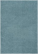 vidaXL - Vloerkleed - kortpolig - 140x200 - cm - blauw