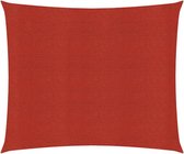 vidaXL - Zonnezeil - 160 - g/m² - 3,6x3,6 - m - HDPE - rood