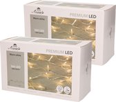 Set de 2 x Lumières de Noël blanc chaud 360 LED avec fonction variateur et minuterie 3600 cm - pour extérieur et intérieur - Éclairage de sapin