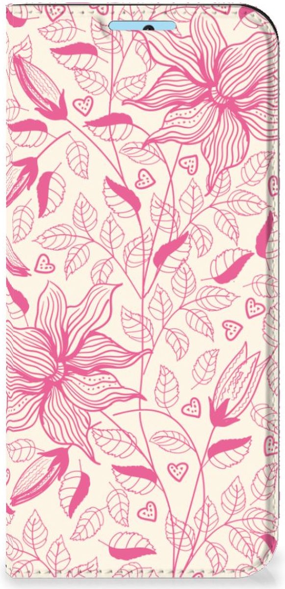 Xiaomi Redmi Note 11/11S Smart Cover Pink Flowers