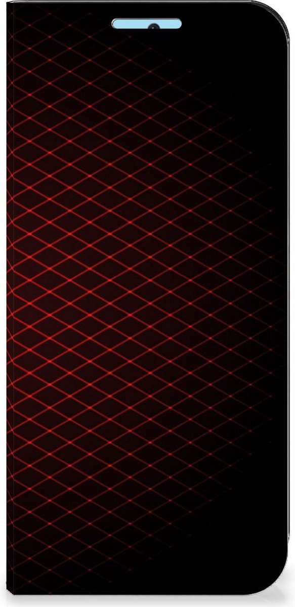 Xiaomi Redmi Note 11/11S Hoesje met Magneet Geruit Rood