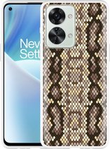 OnePlus Nord 2T Hoesje Snakeskin Pattern - Designed by Cazy