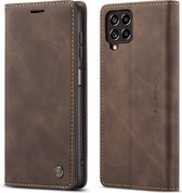 Hoesje geschikt voor Samsung Galaxy M53 - Wallet Book Case - Magneetsluiting - Bruin