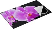 Chefcare Inductie Beschermer Licht Paarse Orchidee - Bloem - 90x50 cm - Afdekplaat Inductie - Kookplaat Beschermer - Inductie Mat