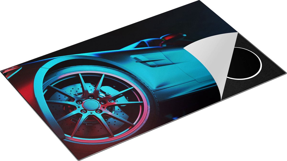 Chefcare Inductie Beschermer Moderne Sportwagen Auto - 85x52 cm - Afdekplaat Inductie - Kookplaat Beschermer - Inductie Mat