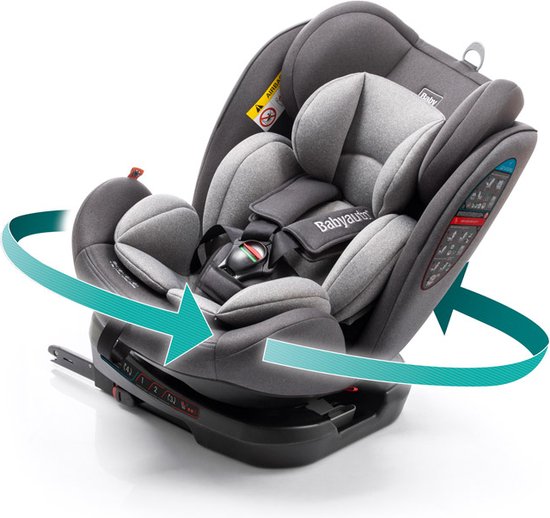 verhoging bijtend Schepsel Babyauto Biro D-Fix Autostoel - 360º draaibaar met Isofix - 0 tot 36 kg - 0  tot 12... | bol.com
