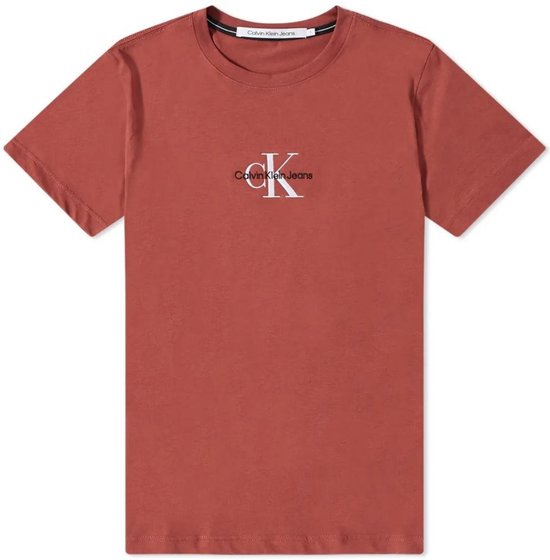 Calvin Klein Heren T-Shirt Rood maat L | bol