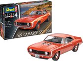 1:25 Revell 07712 1969 Camaro Car SS 396 Plastic Modelbouwpakket