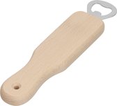 Houten Flessen opener handvat beukenhout 21,3 cm x 4,7 cm x 1,5 cm