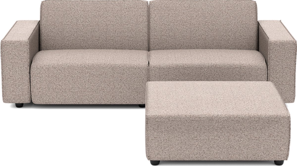 Icon deluxe loungeset 3-zits + hocker Light Taupe