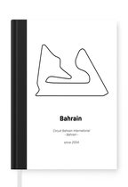Notitieboek - Schrijfboek - Bahrein - Circuit - F1 - Notitieboekje klein - A5 formaat - Schrijfblok - Cadeau voor man