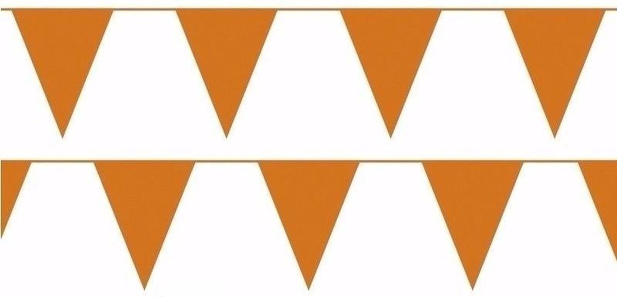 3x oranje slinger / vlaggenlijn van 10 meter - totaal 30 m - EK / WK