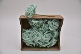 Kunstbloemen En Overige - Elegant Rose - S'green 8 Cm - Wbx 12 Pcs