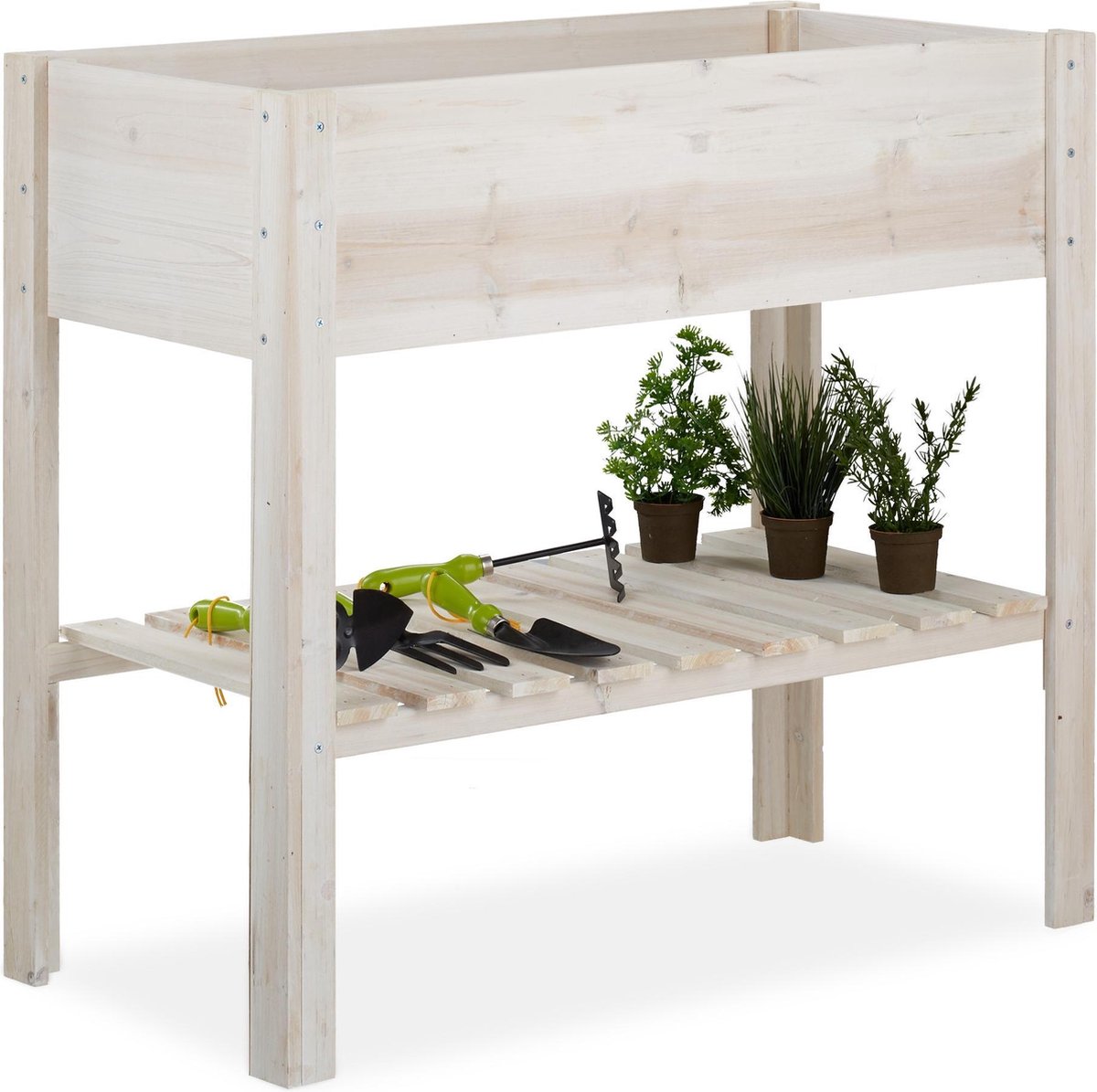 relaxdays moestuinbak hout moestuintafel kweekbak