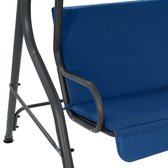 Tuinschommelstoel 170x110x153 cm stof donkerblauw