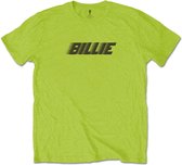 Billie Eilish Heren Tshirt -L- Racer Logo & Blohsh Groen