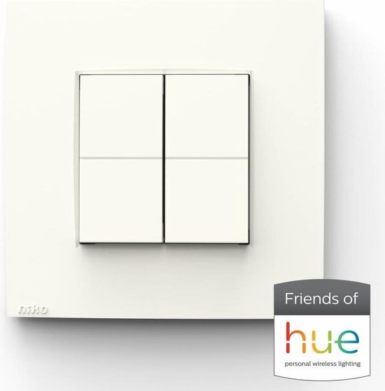 NIKO dimschakelaar voor Philips Hue - Intense White - | bol.com