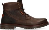 Sacha - Heren - Bruine leren veterboots - Maat 45