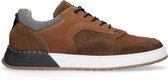 Sacha - Heren - Cognac leer met suède sneakers - Maat 42