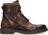 Sacha - Heren - Bruine leren veterboots - Maat 41