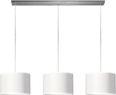 Home Sweet Home hanglamp Bling - verlichtingspendel Beam inclusief 3 lampenkappen - lampenkap 30/30/20cm - pendel lengte 100 cm - geschikt voor E27 LED lamp - wit