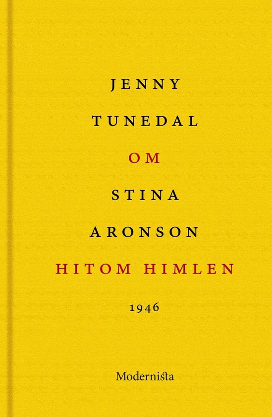 Om Hitom himlen av Stina Aronson - cover