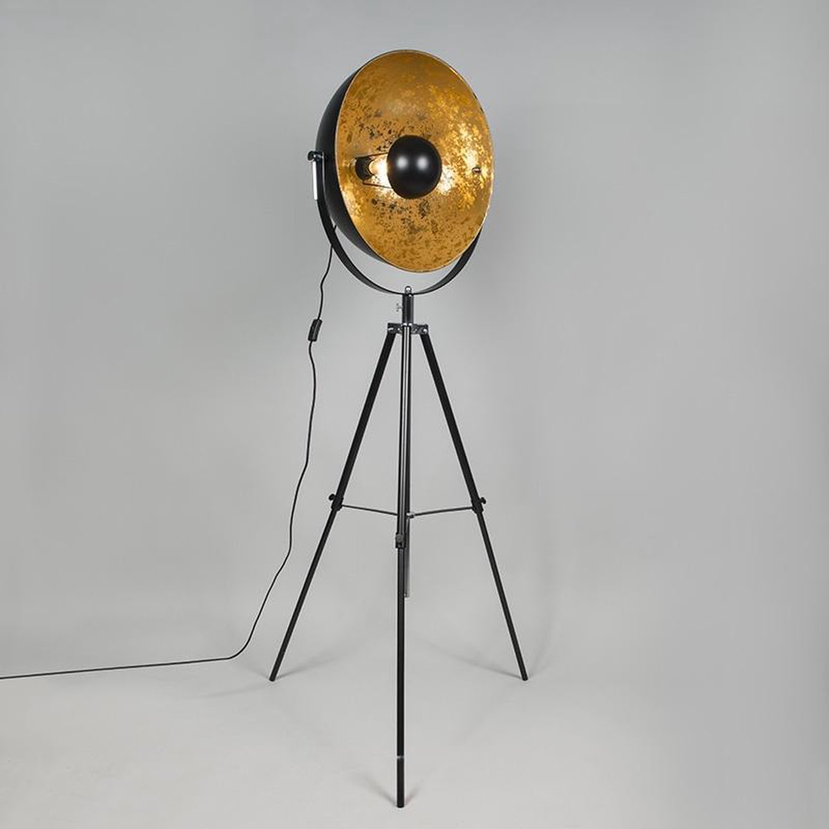QAZQA magna yeyang Moderne Tripod | driepoot vloerlamp | Staande Lamp - 1 lichts - H... | bol.com