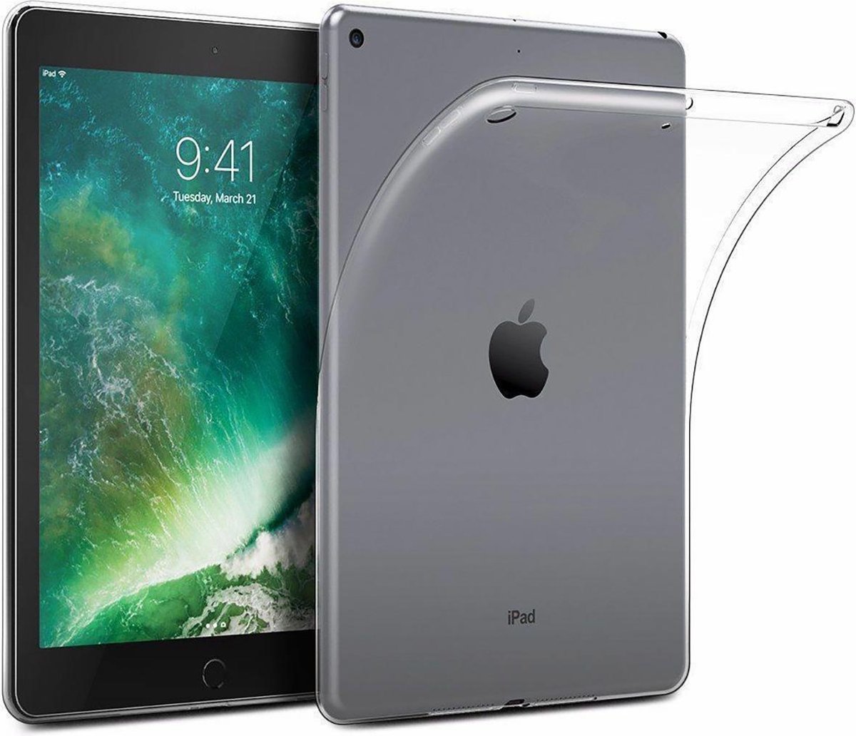 Hoesje - Geschikt voor Apple iPad 5 (2017) - 9.7 inch - 5e Generatie - Dun & Stevig - Siliconen Backcover Hoes - Shockproof Case - Tablethoes - Shockbestendige Back Cover - Transparant
