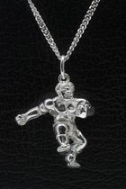 Zilveren De Hulk ketting hanger