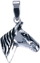 Zilveren Paardenhoofd ketting hanger