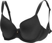 Royal Lounge Junky Royal Diva zwart padded bra zwart - voorgevormde bh Maat: 75F